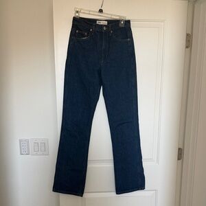 Zara Women's Dark Blue Straight Leg Jeans